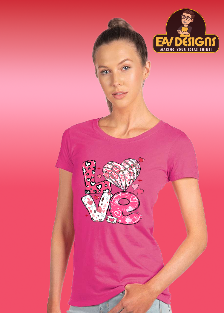 LOVE Valentine's Day Women's Ideal T-Shirt