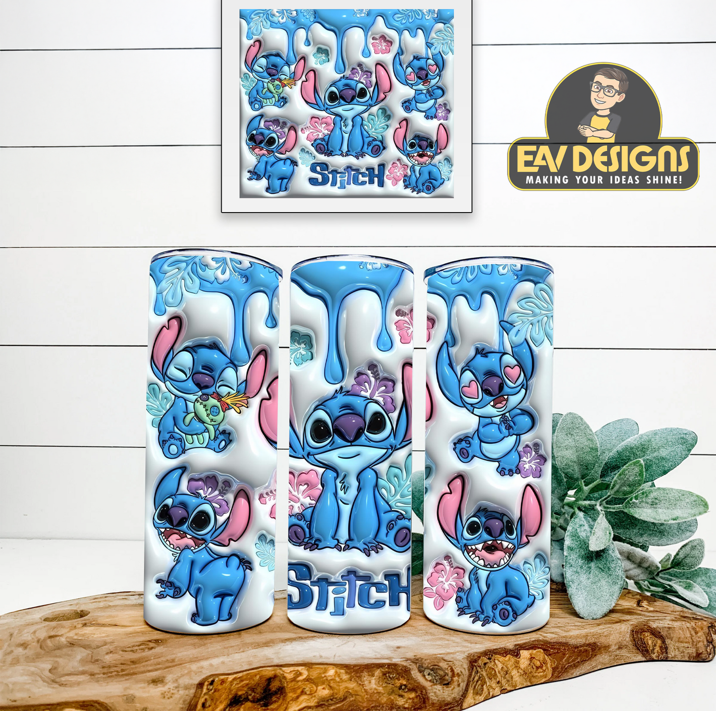 Stitch Skinny Tumbler