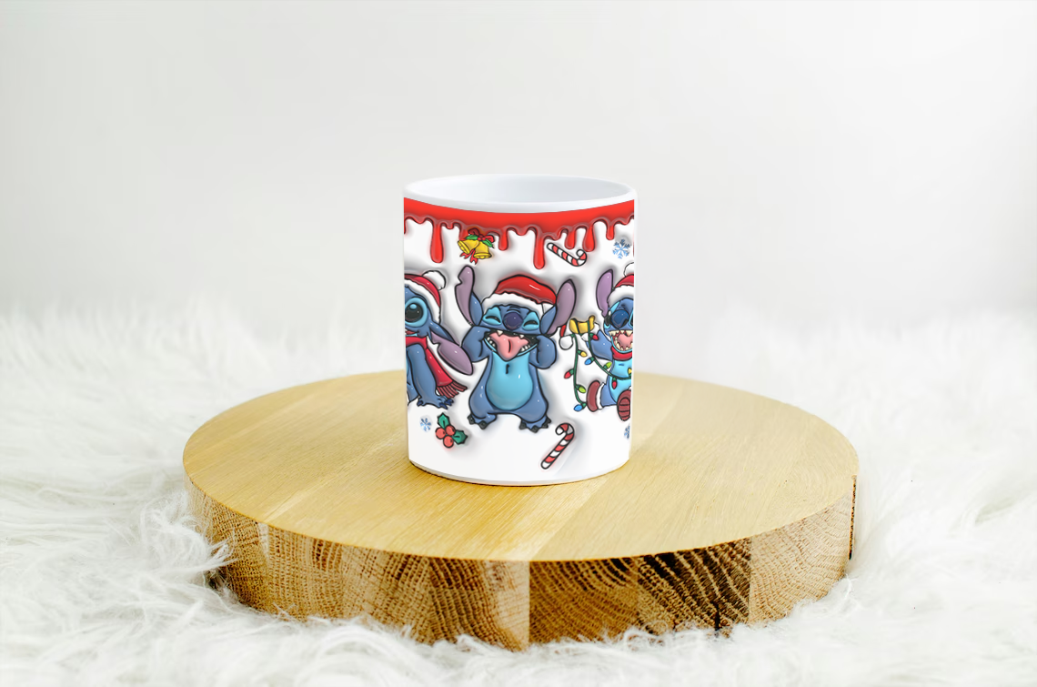 Stitch 11oz, Christmas Mug