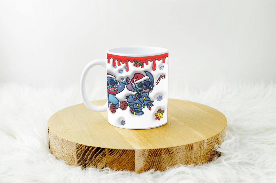 Stitch 11oz, Christmas Mug